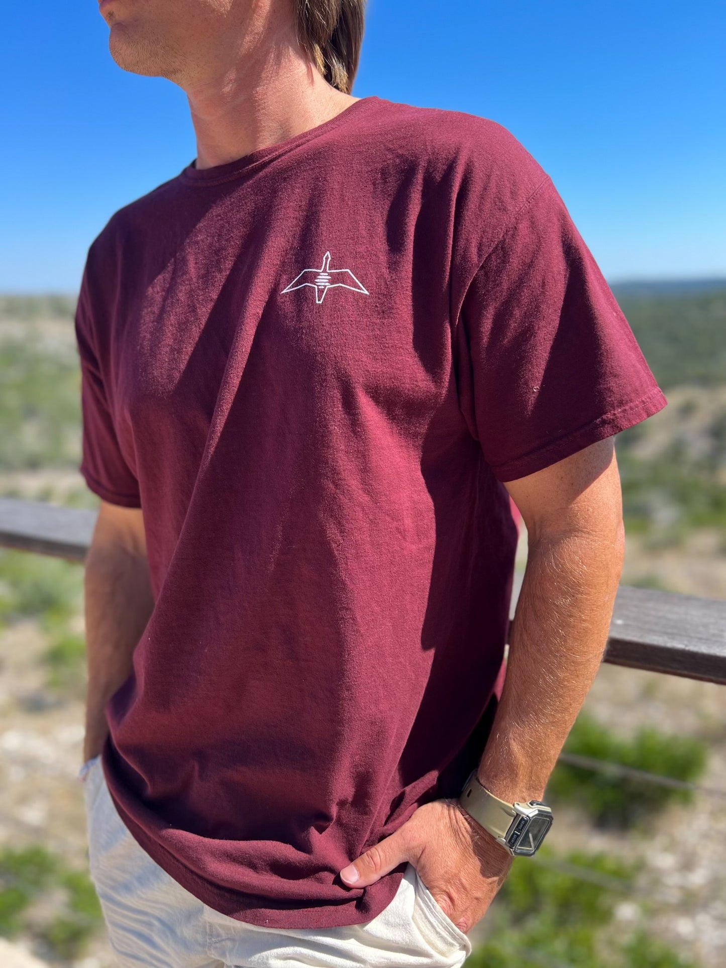 Maroon & White Collegiate T-Shirt